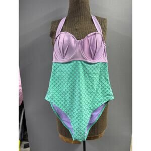 Disney Princess Ariel Adult One Piece Swimsuit The Little Mermaid Size Small M